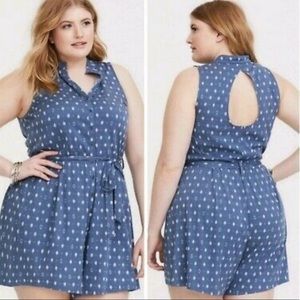 Blue ✨Torrid Romper